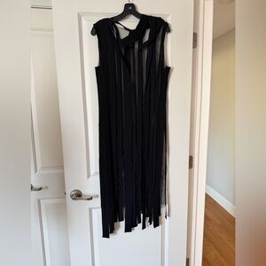 Chic  Black Fringe Dress